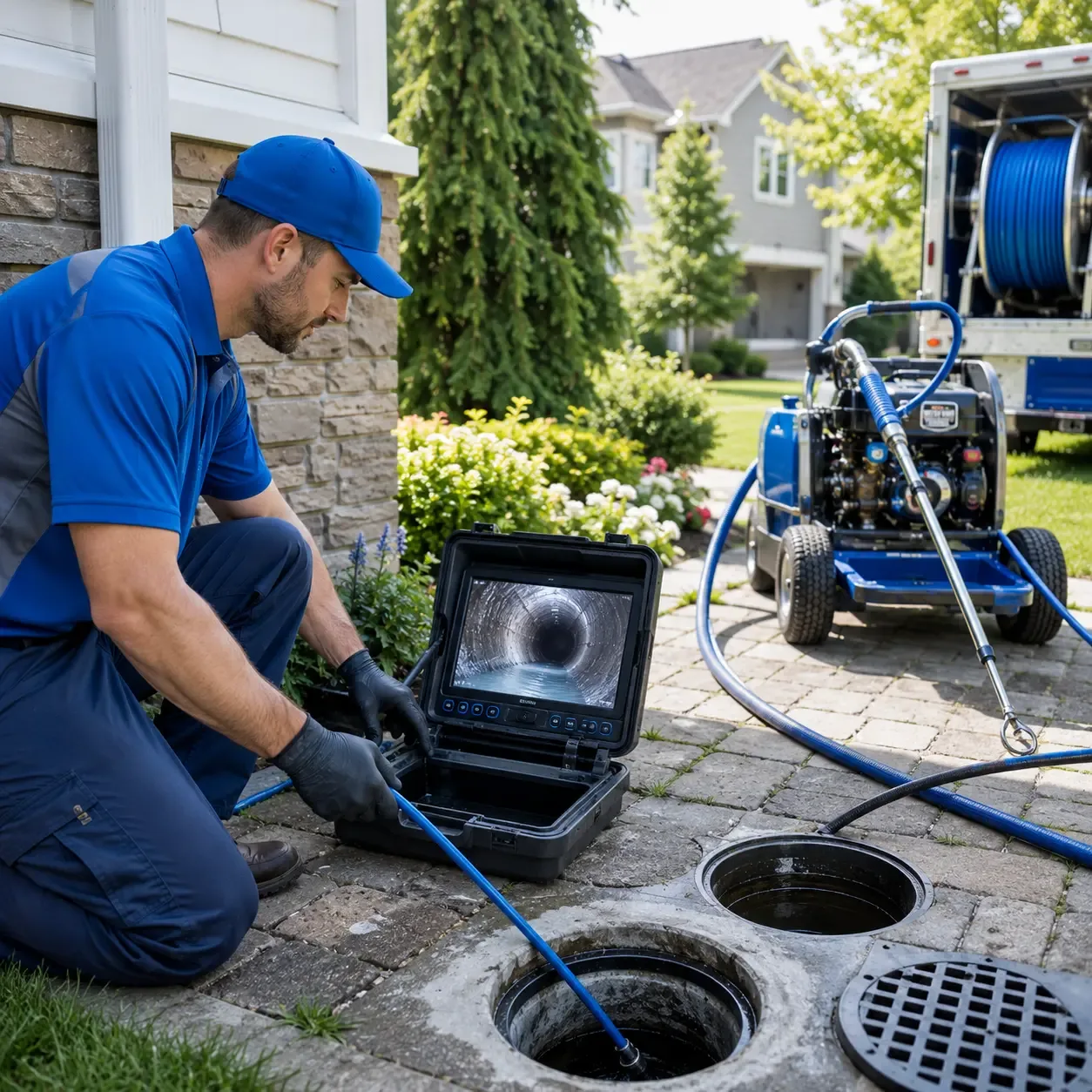 Outdoor drain cleaning professionals serving Georgetown, LA